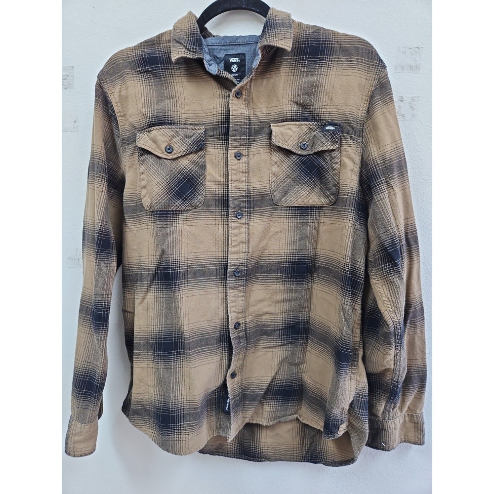 Vans Monterey Flannel Shirt Surf gothic Skater Grunge L sleeve M Classic Fit